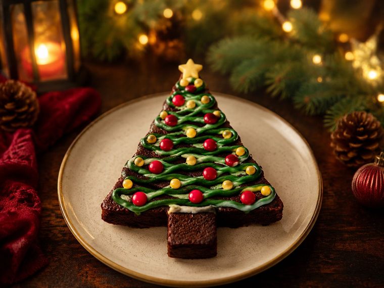 Brownie Árvore de Natal